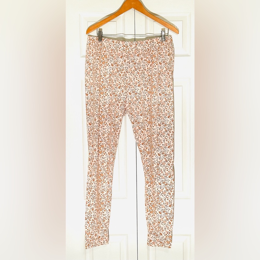 Petit Lem Soft Peachy Pink Hued Floral Print Long Sleeve Pajama Set - Picture 6 of 9